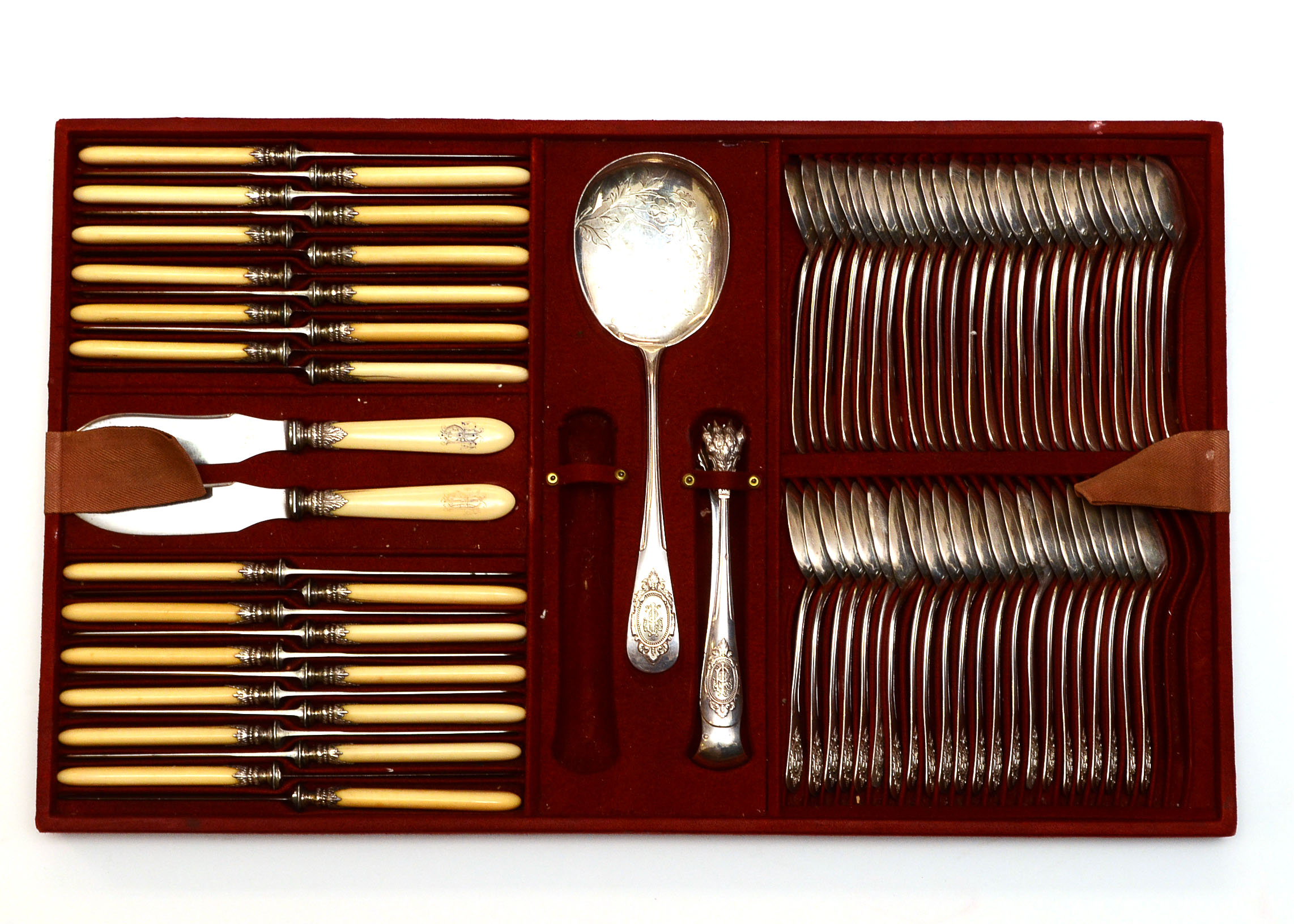 Late 19th Century French 950 Silver Flatware