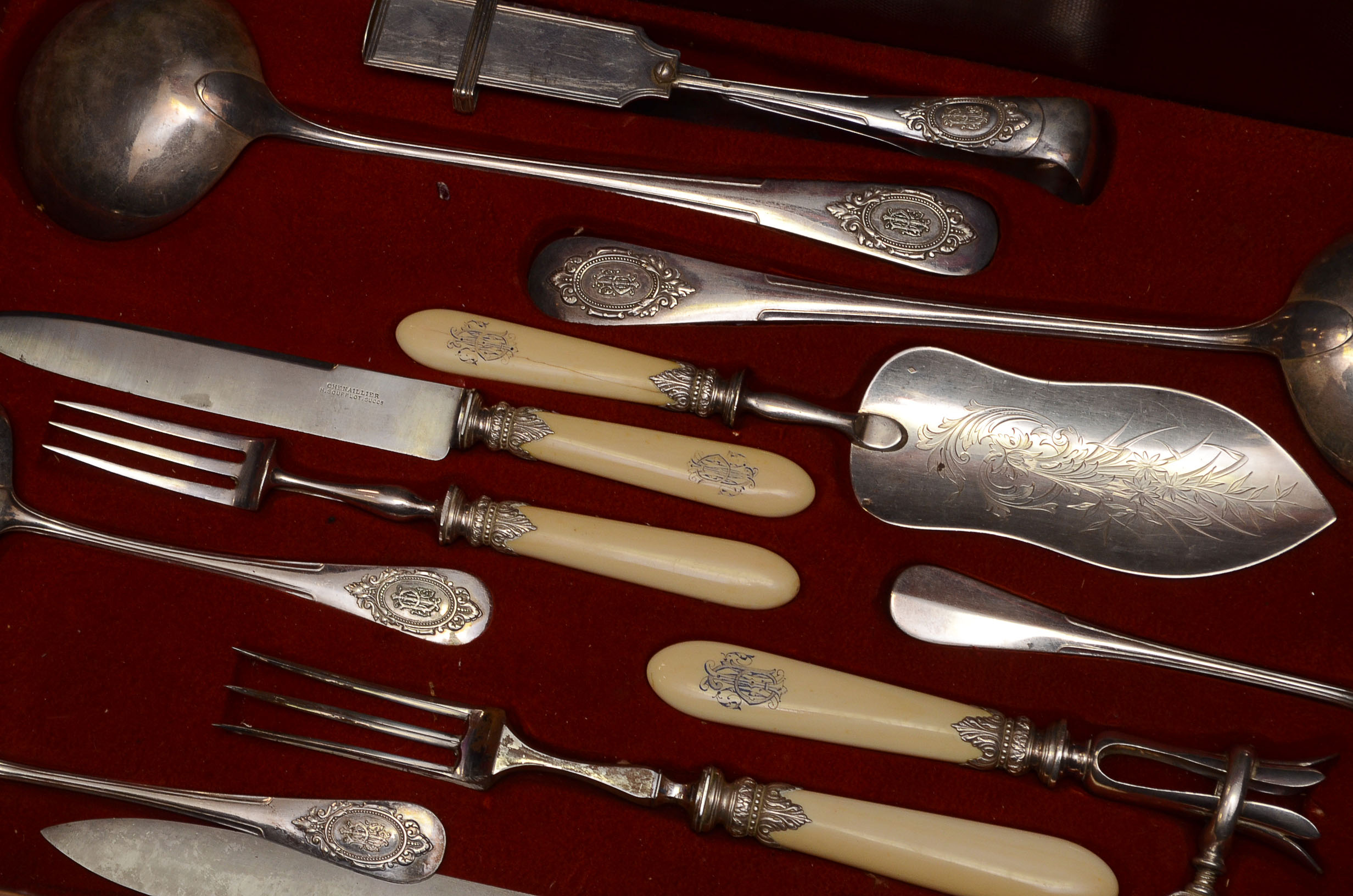 Late 19th Century French 950 Silver Flatware