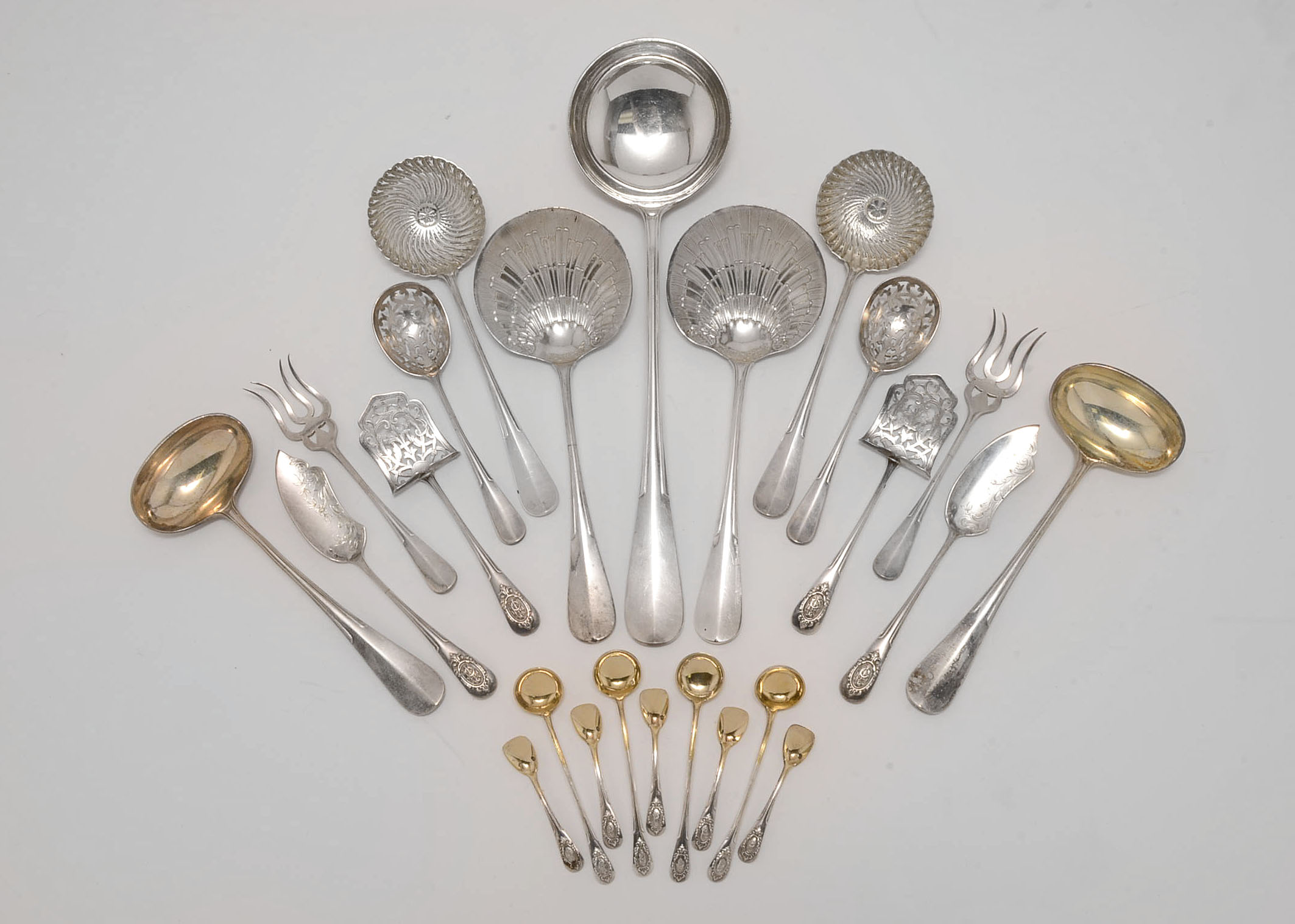 Late 19th Century French 950 Silver Flatware