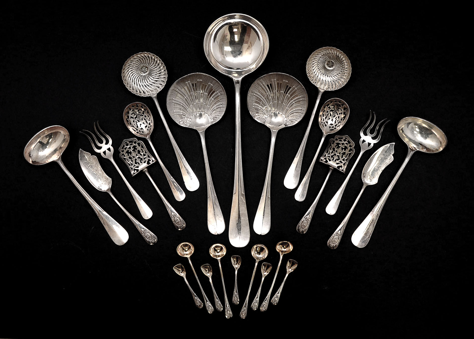 Late 19th Century French 950 Silver Flatware