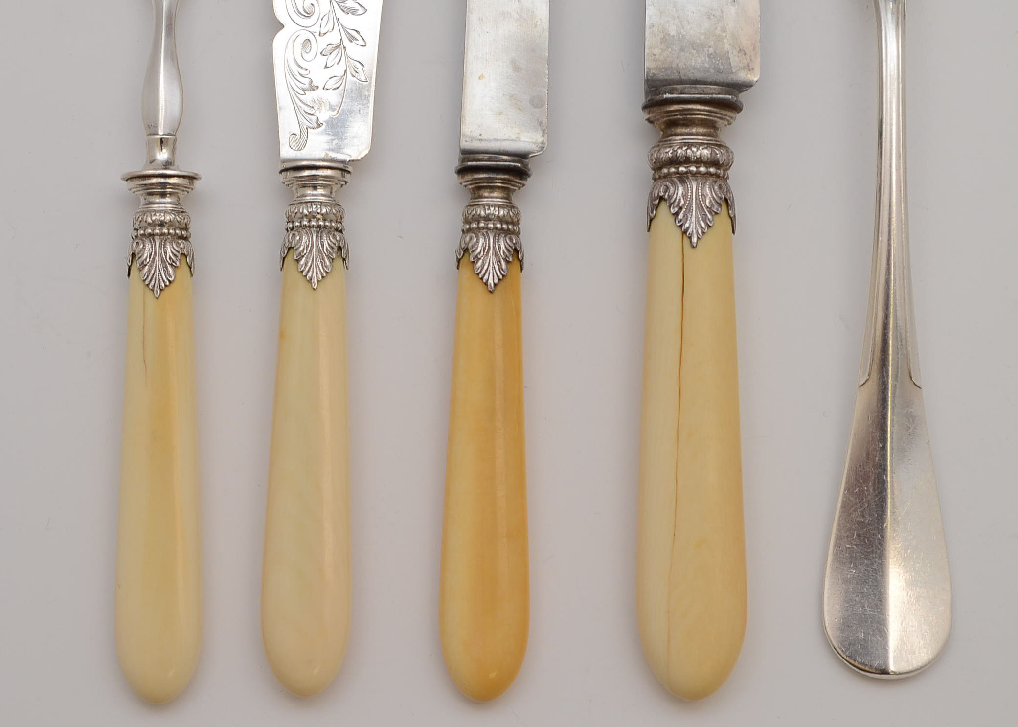 Late 19th Century French 950 Silver Flatware