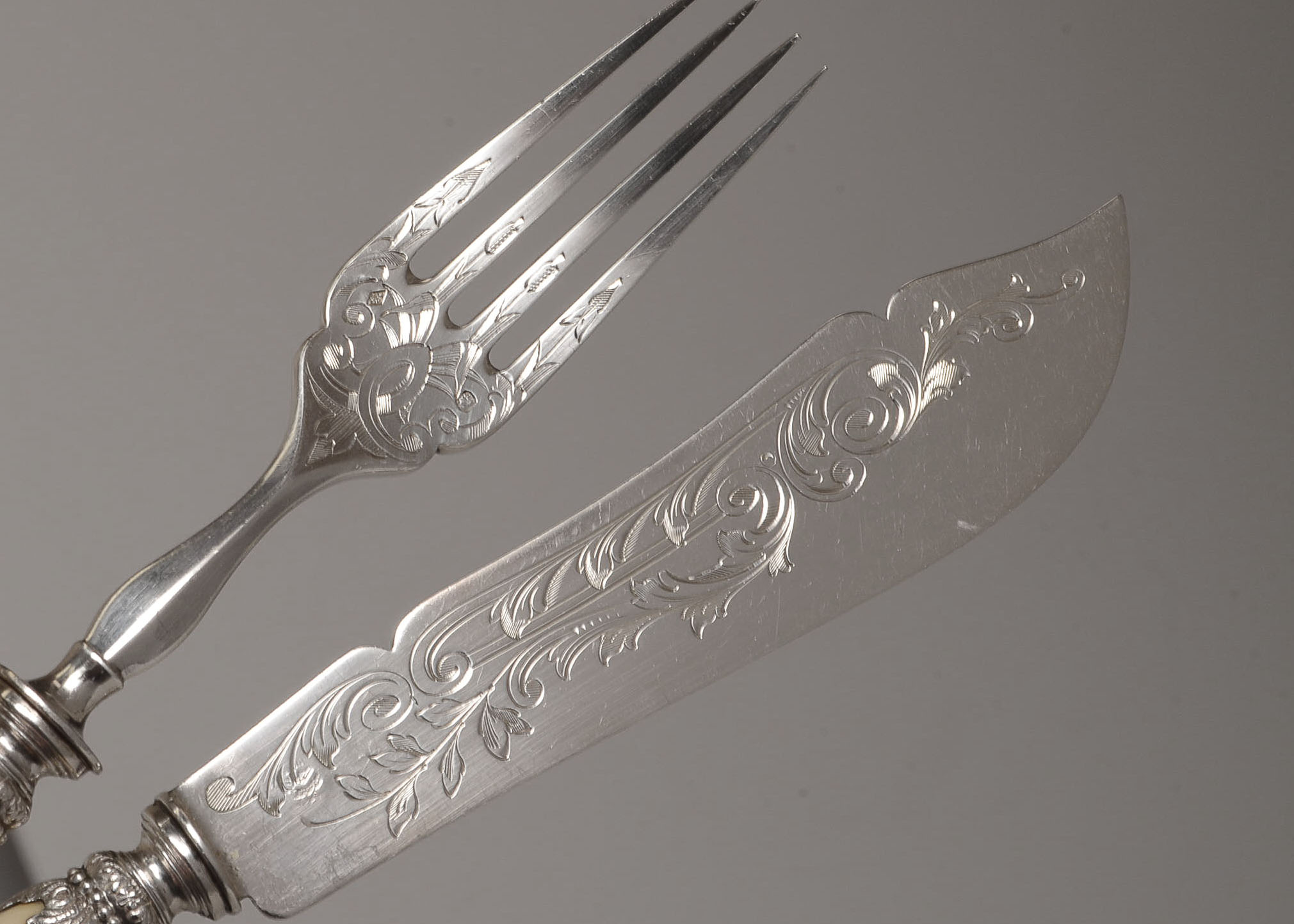 Late 19th Century French 950 Silver Flatware