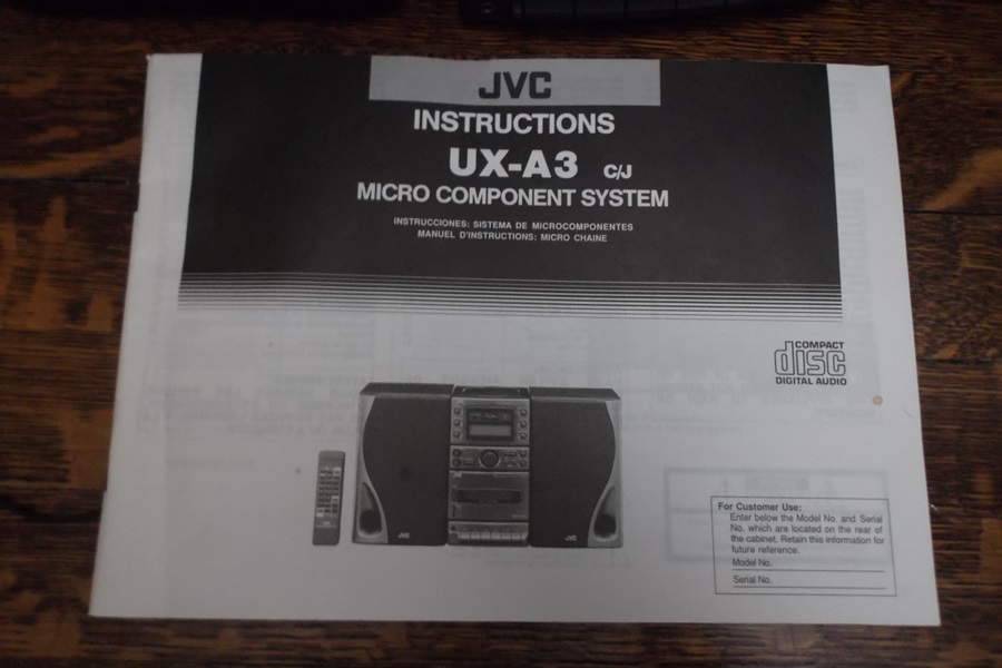 JVC UX-A3 Micro Component Stereo System