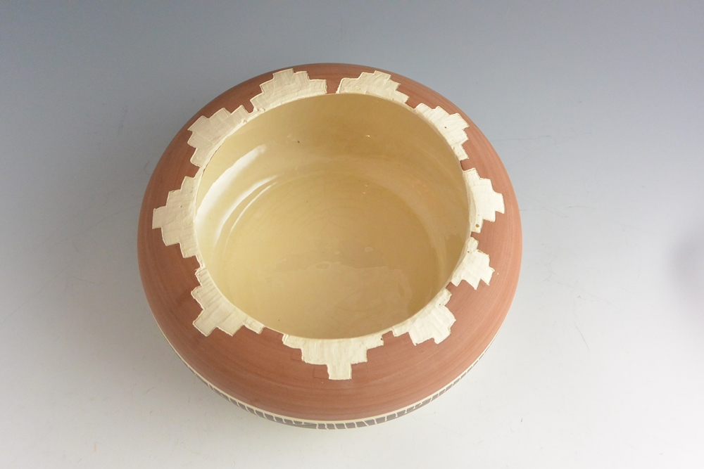 Ute Mountain Indian Tribe Pottery Bowl Signed C. House