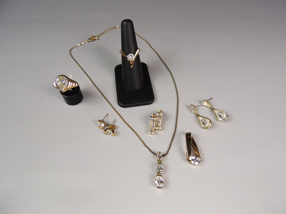 Gold Tone and CZ Jewelry Collection