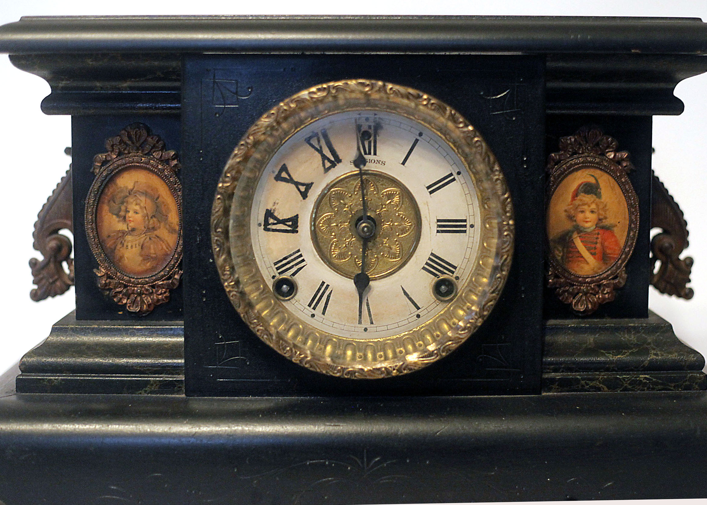 The Sessions Cathedral Gong Mantel Clock