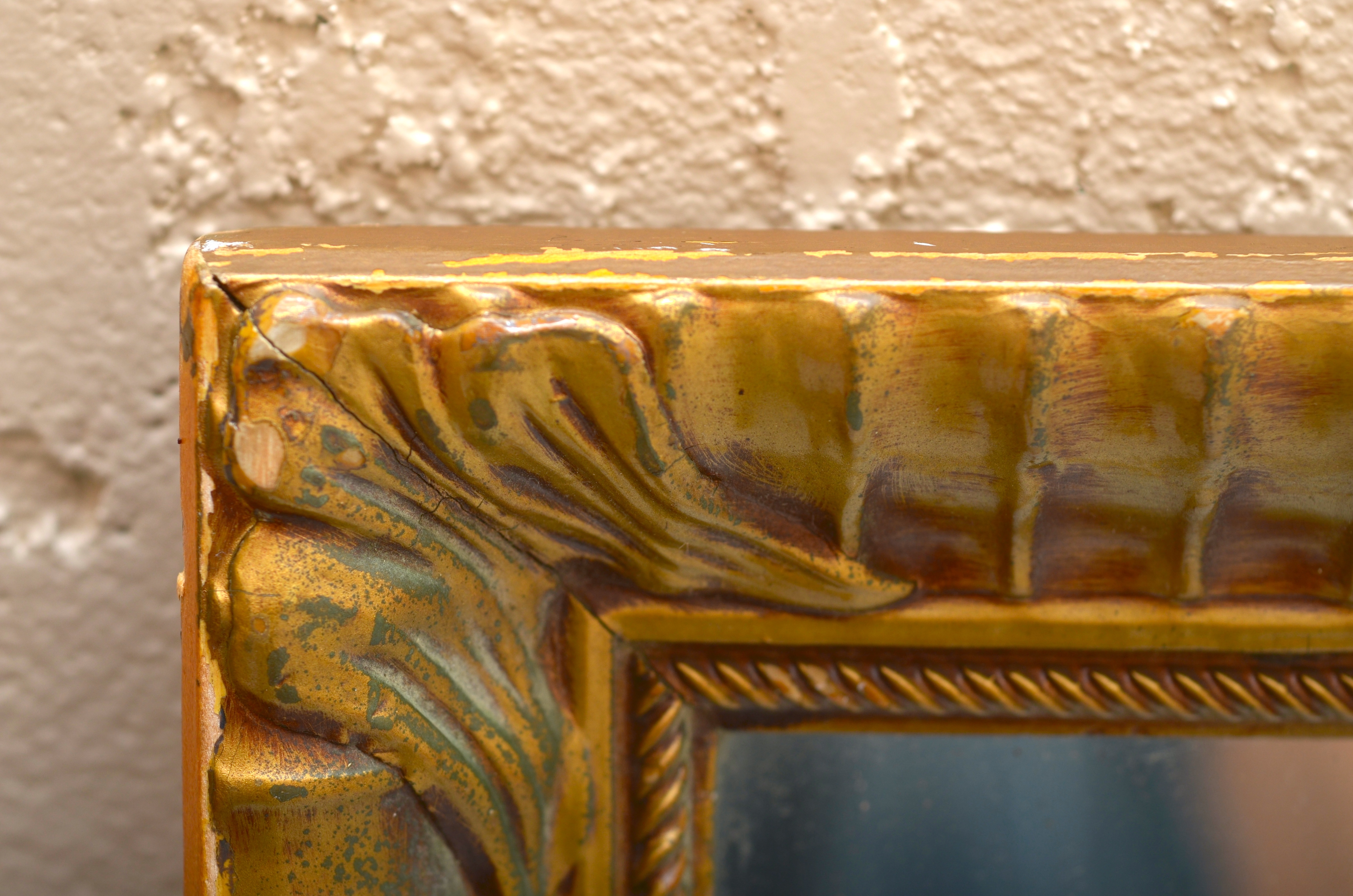 Vintage Gilt Mirror and Prints