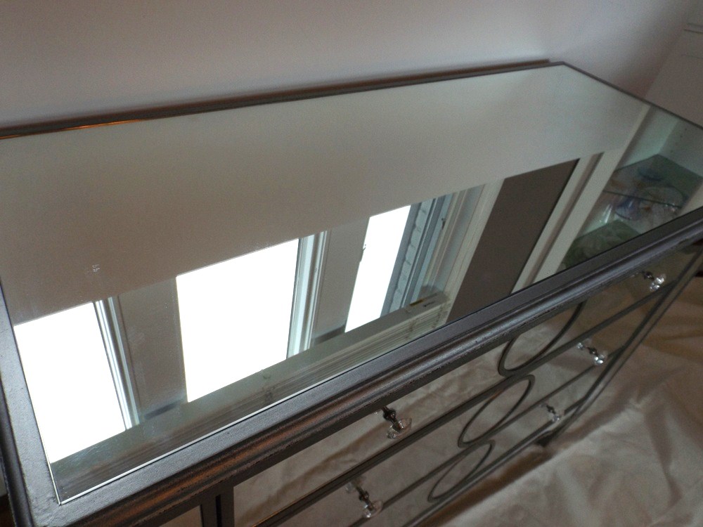 Hollywood Regency Style Mirrored Chest