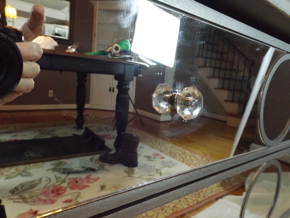 Hollywood Regency Style Mirrored Chest