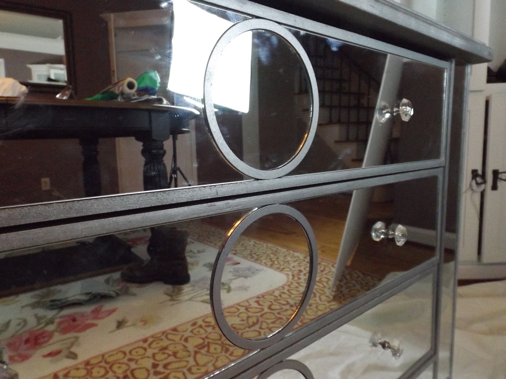 Hollywood Regency Style Mirrored Chest