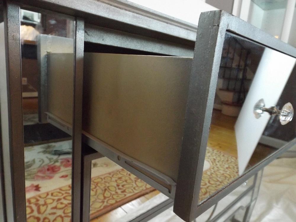 Hollywood Regency Style Mirrored Chest