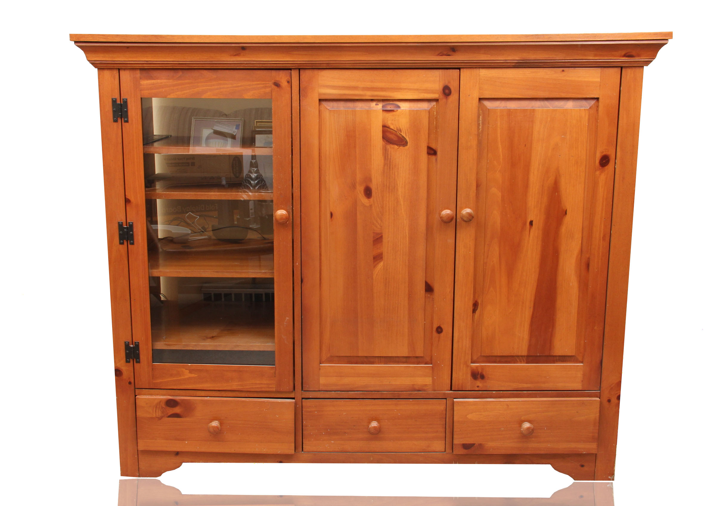 Broyhill Pine Television Console / Cabinet