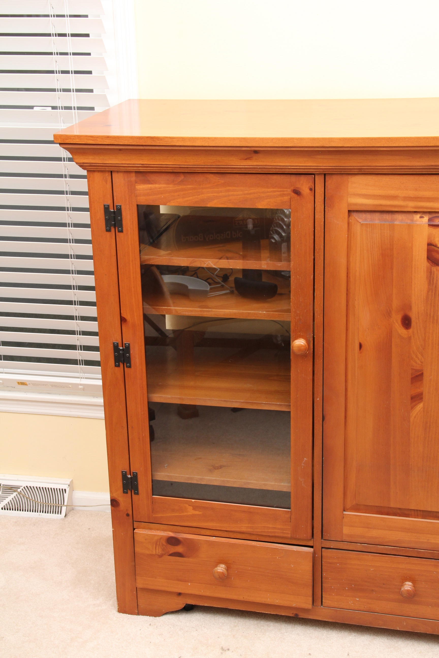 Broyhill Pine Television Console / Cabinet