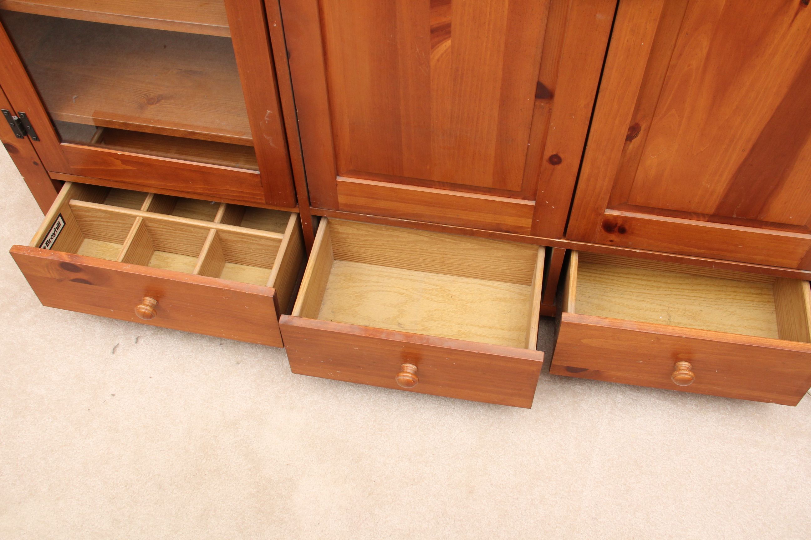 Broyhill Pine Television Console / Cabinet