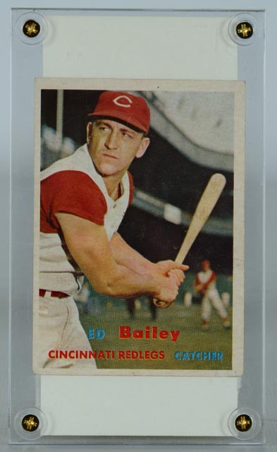 Four Baseball Cards with Cut Signatures