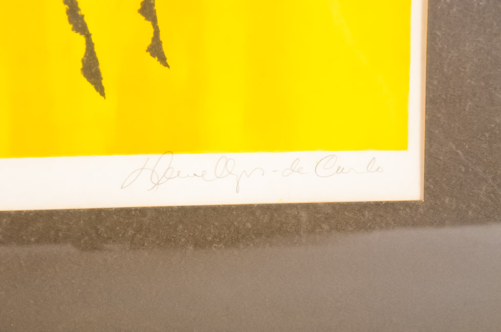 Framed Mid Century Modern Horse Print