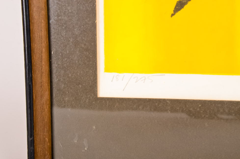 Framed Mid Century Modern Horse Print