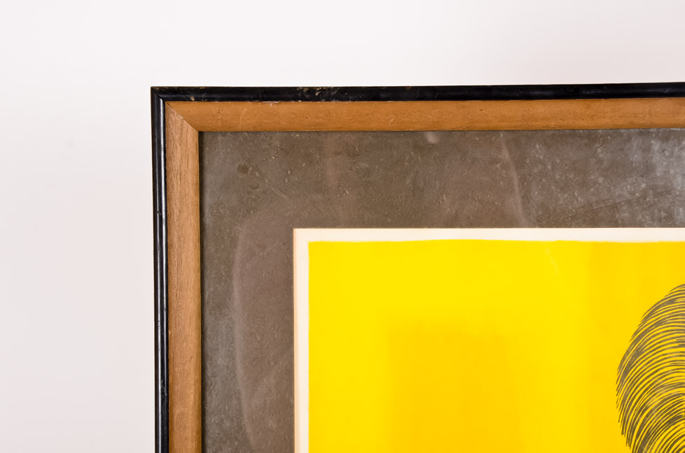 Framed Mid Century Modern Horse Print