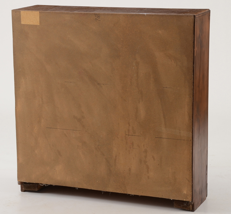 Oak Leaded Glass Cabinet