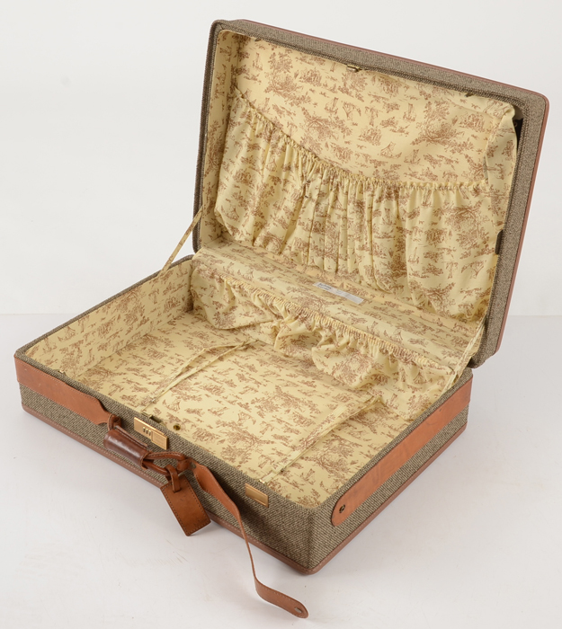 Vintage Hartmann Four Piece Tweed Soft Side Luggage Set