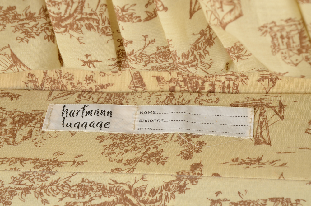 Vintage Hartmann Four Piece Tweed Soft Side Luggage Set