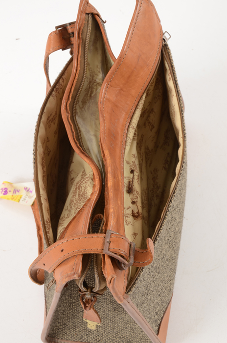 Vintage Hartmann Four Piece Tweed Soft Side Luggage Set