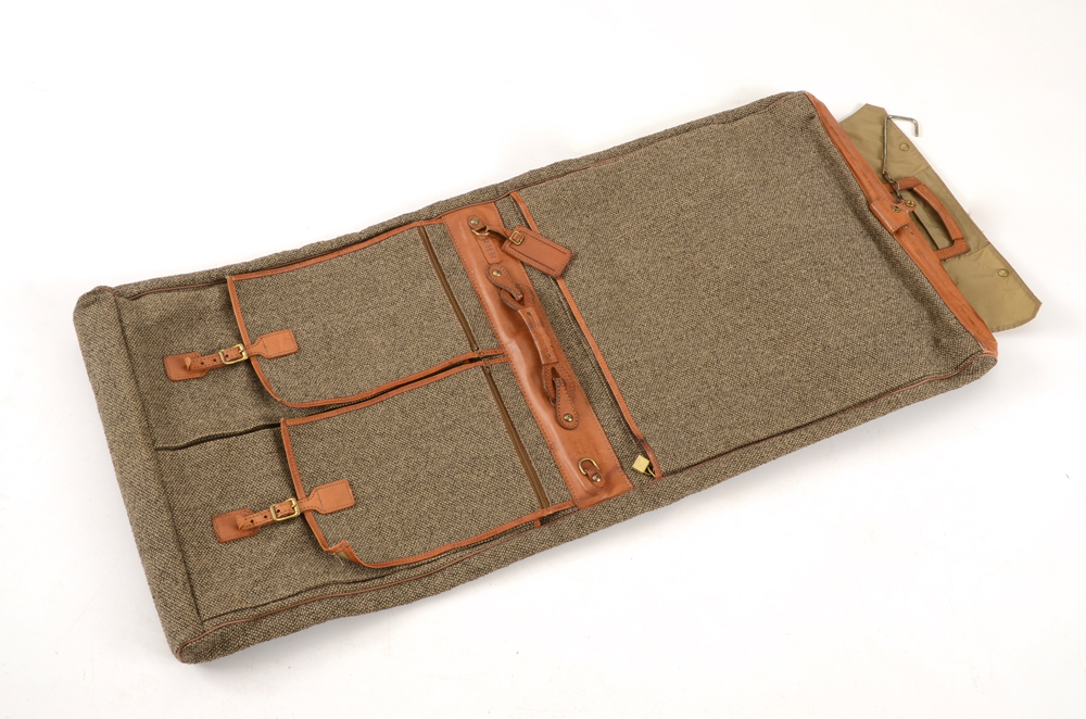 Vintage Hartmann Four Piece Tweed Soft Side Luggage Set