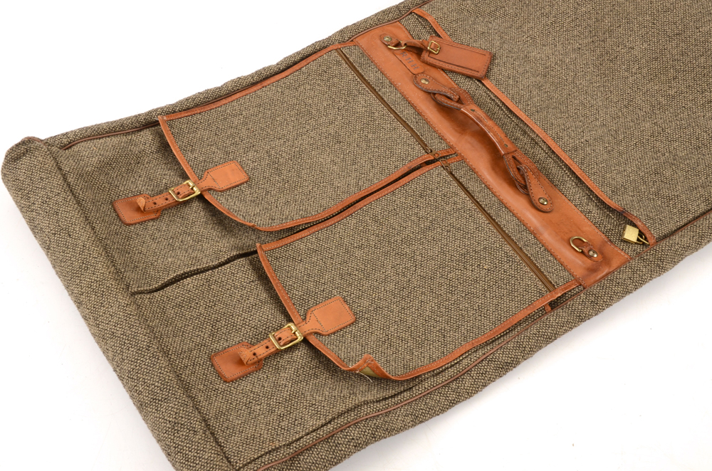 Vintage Hartmann Four Piece Tweed Soft Side Luggage Set