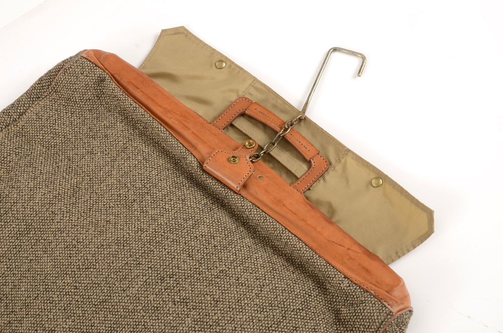 Vintage Hartmann Four Piece Tweed Soft Side Luggage Set