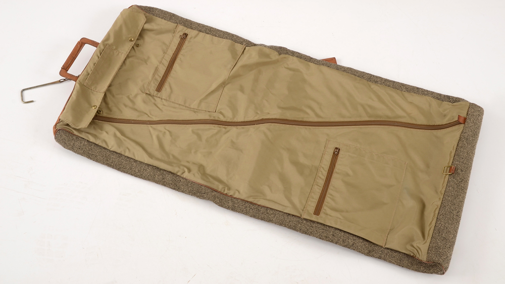 Vintage Hartmann Four Piece Tweed Soft Side Luggage Set