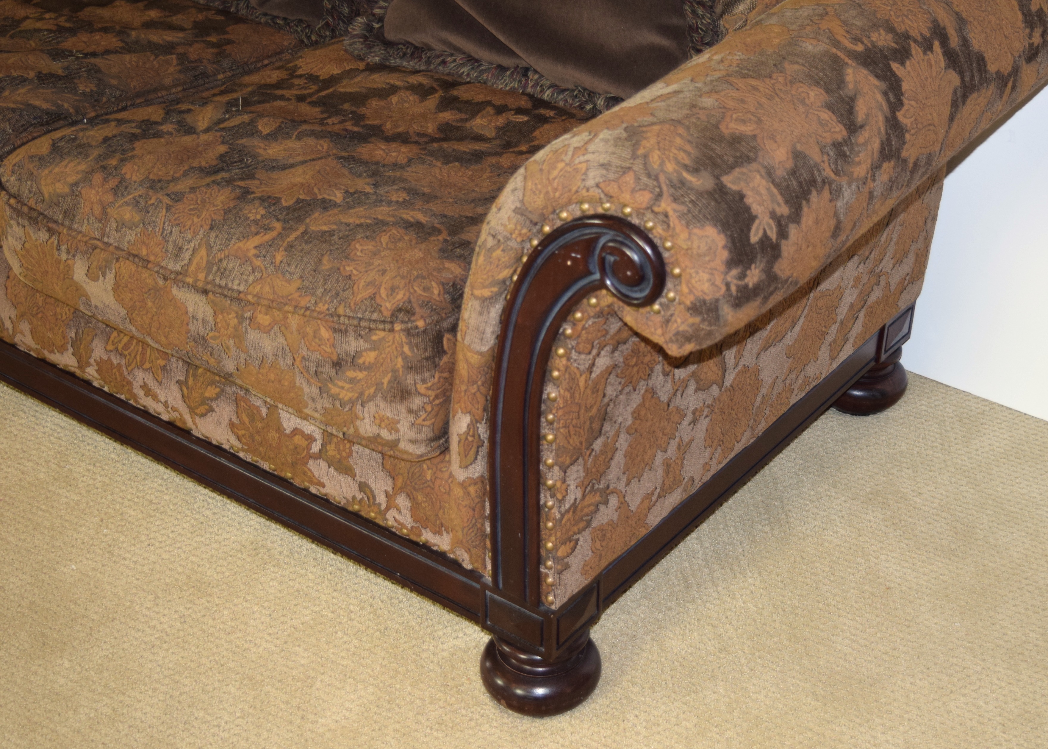 Bernhard "New Vintage" Sofa Upholstered in Tapestry fabric