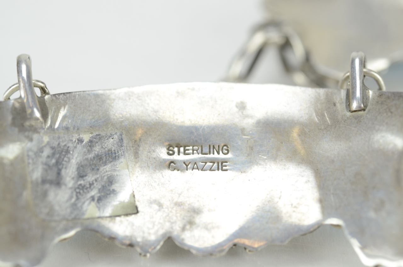 Navajo Sterling and Turquoise Slave Bracelet and Ring Combination