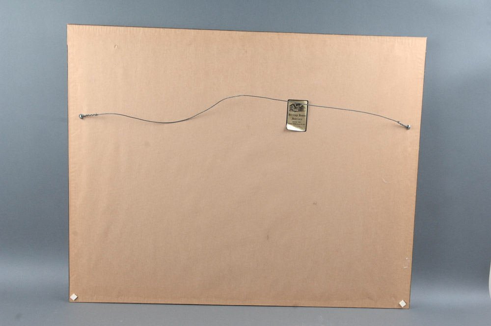 Signed Print of Rural Train Station by Harold Collins