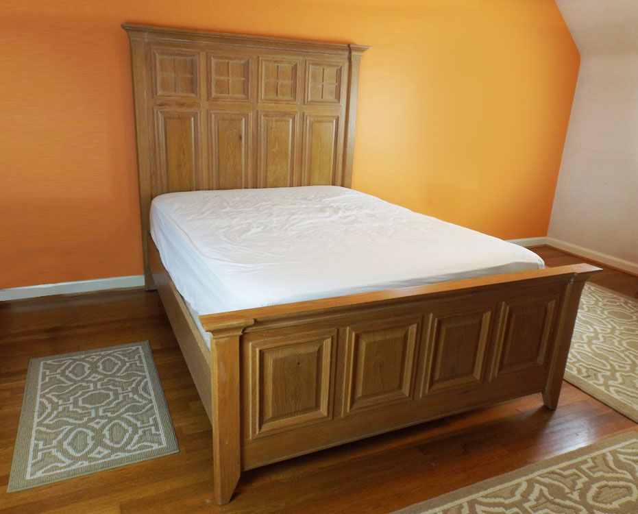Thomasville American Revival Oak Bed Set, Queen Size