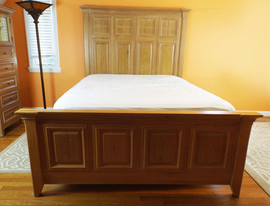 Thomasville American Revival Oak Bed Set, Queen Size