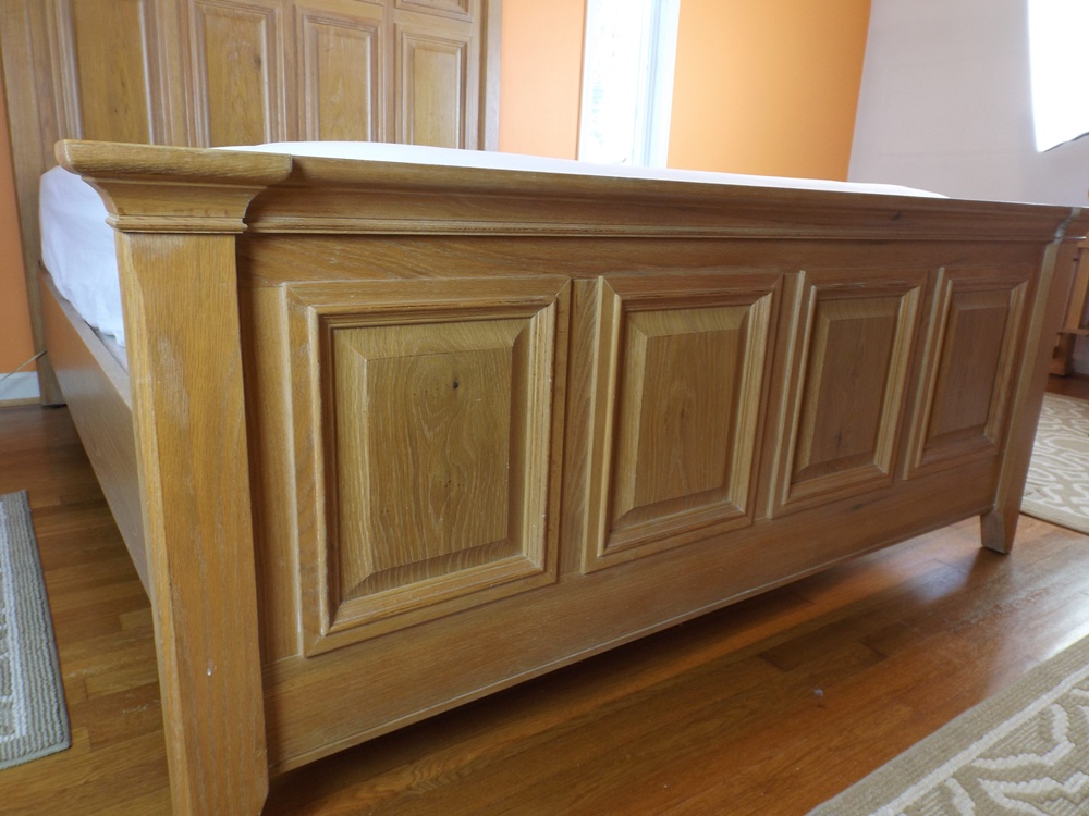 Thomasville American Revival Oak Bed Set, Queen Size