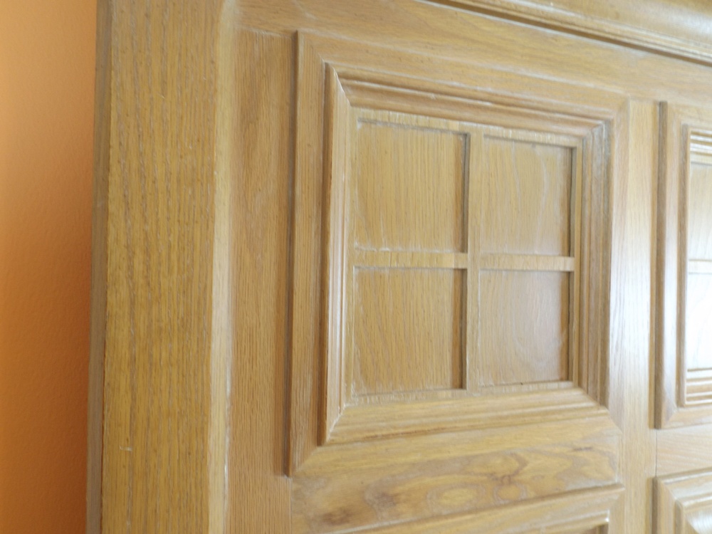 Thomasville American Revival Oak Bed Set, Queen Size