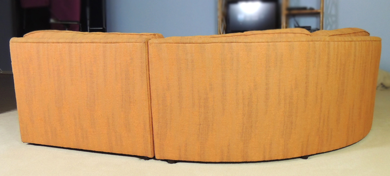 Orange Carter Sectional Sofa