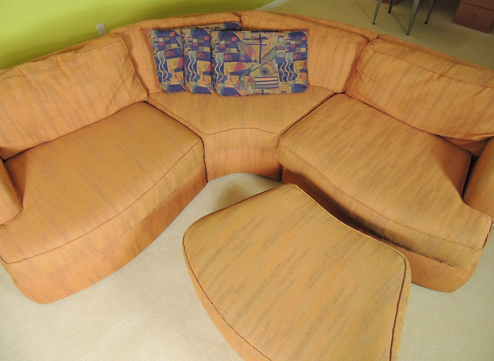 Orange Carter Sectional Sofa