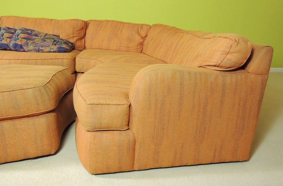 Orange Carter Sectional Sofa