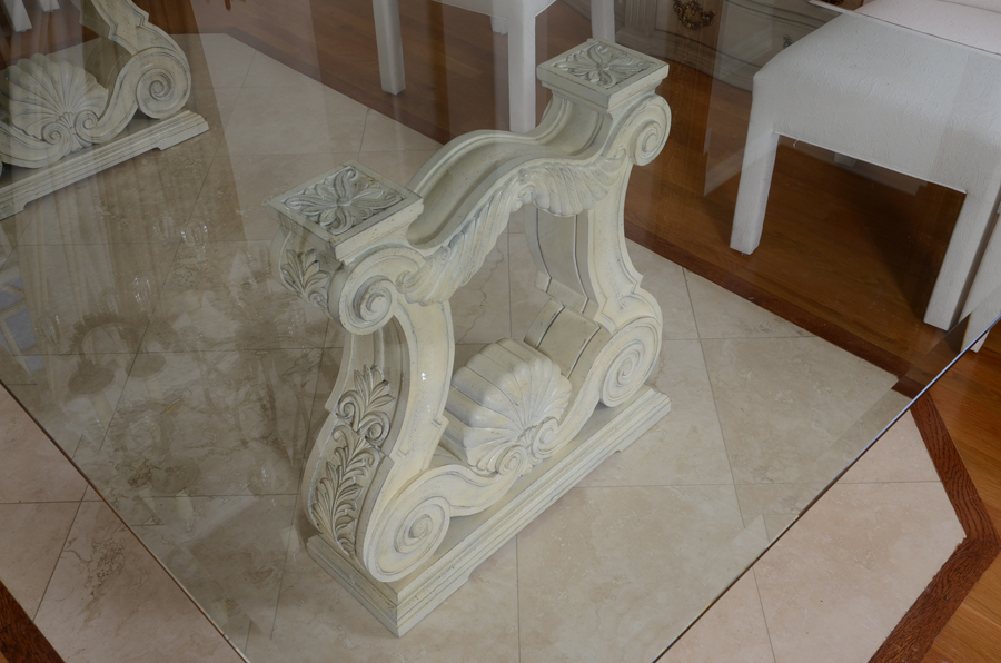 Beveled Glass Top Dining Set