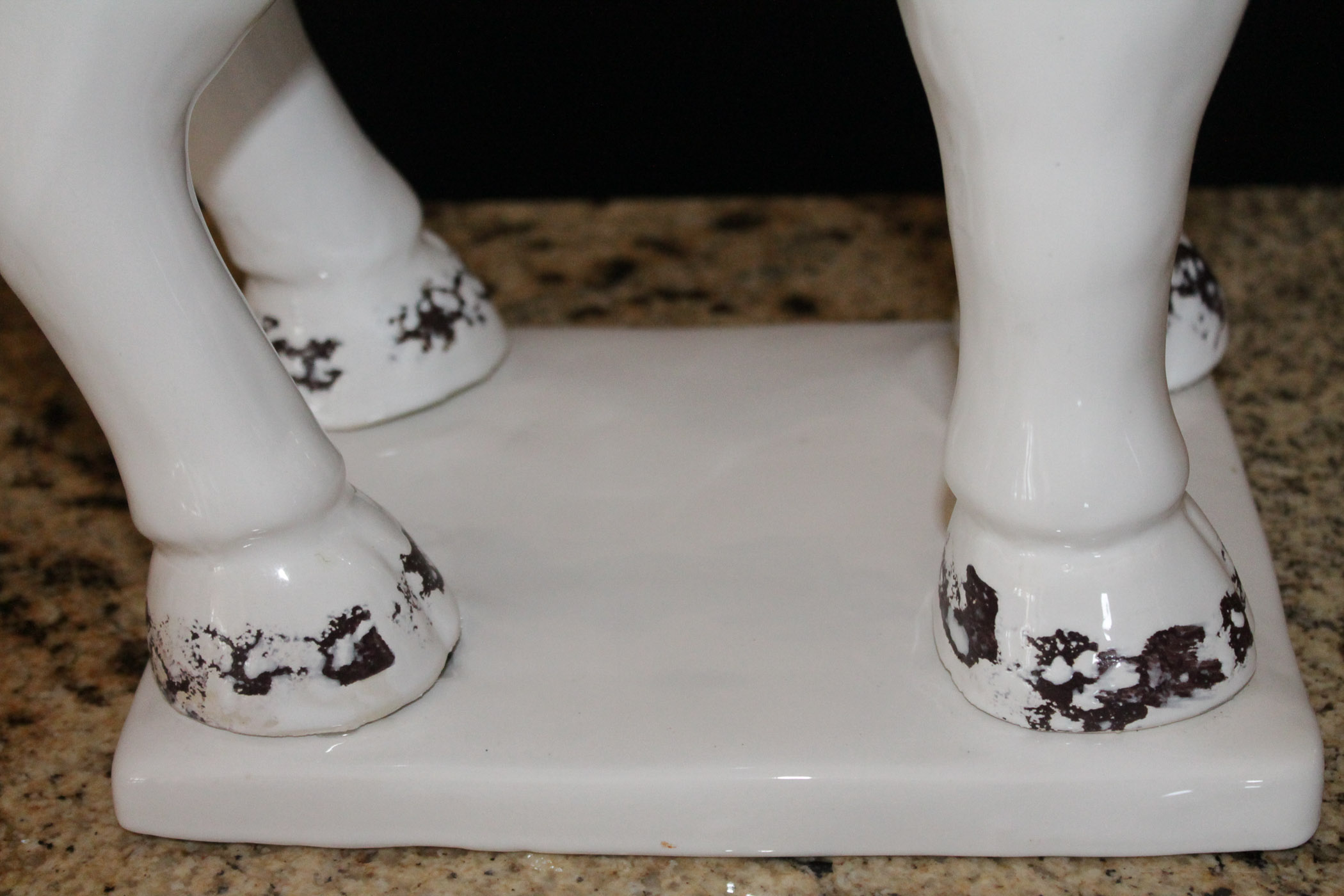 White Ceramic Horse Sculpture