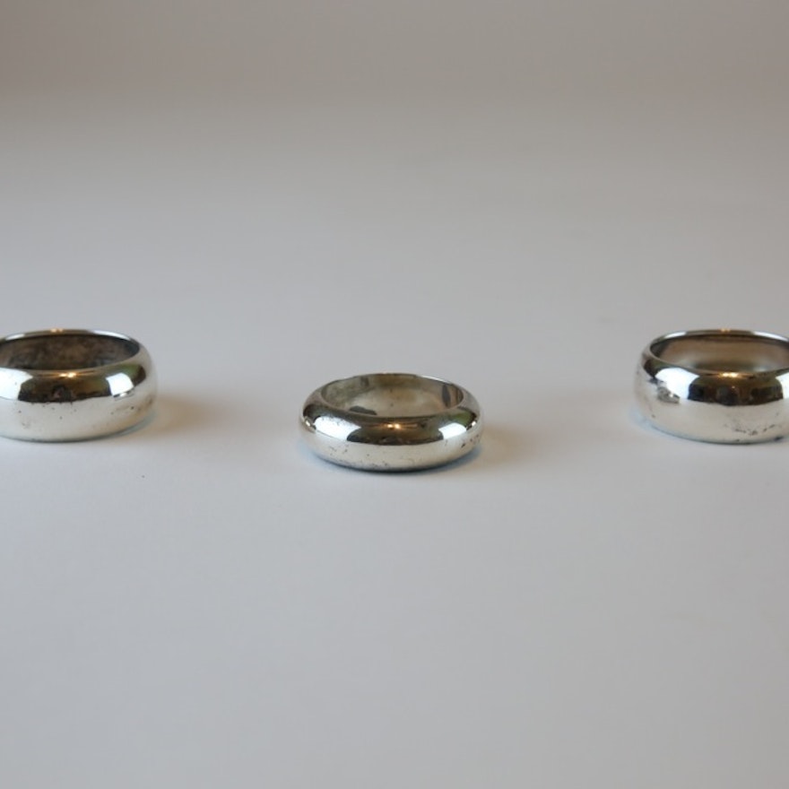 Sterling Silver Napkin Rings