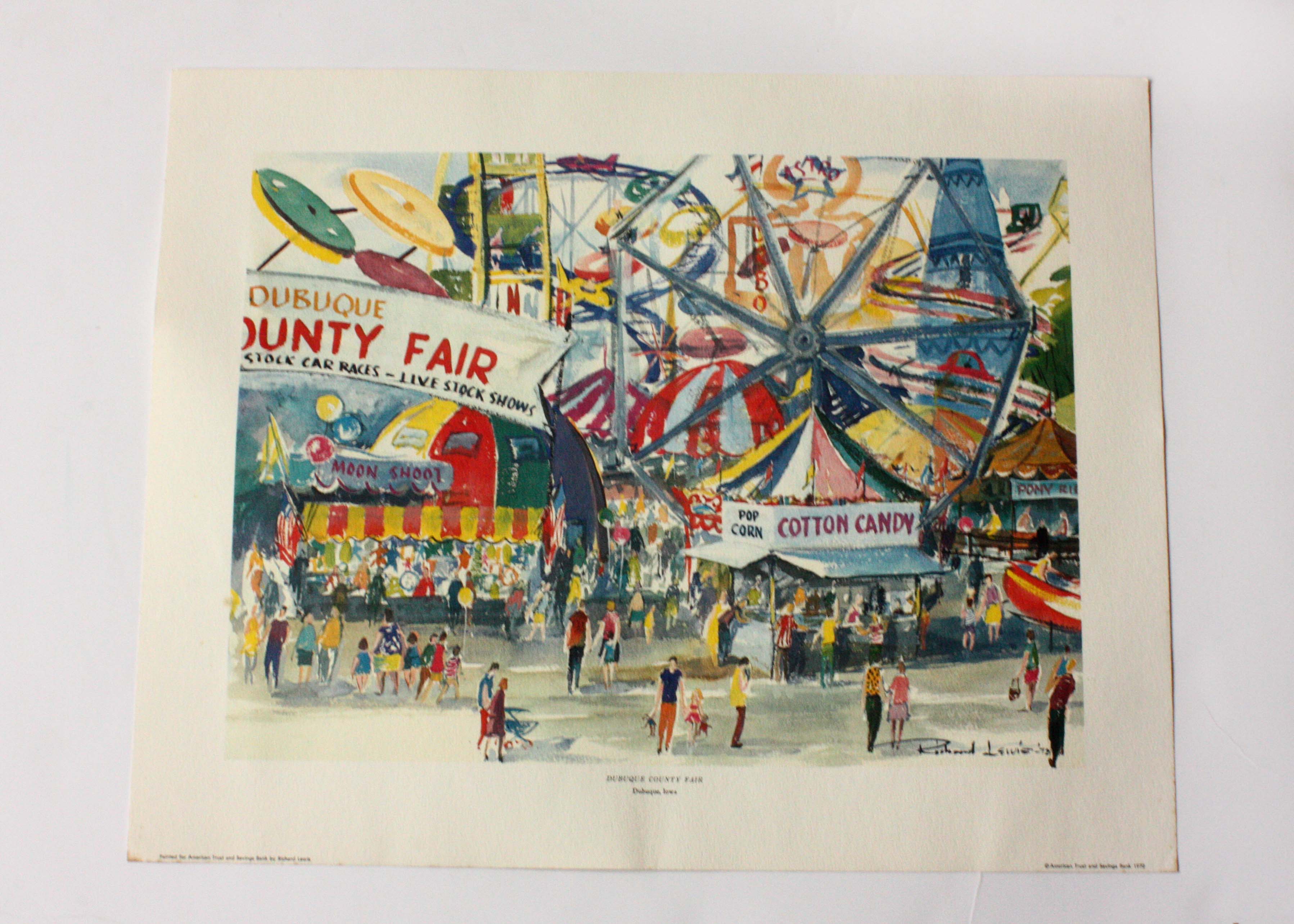 Richard Lewis Dubuque Iowa Offset Lithographs