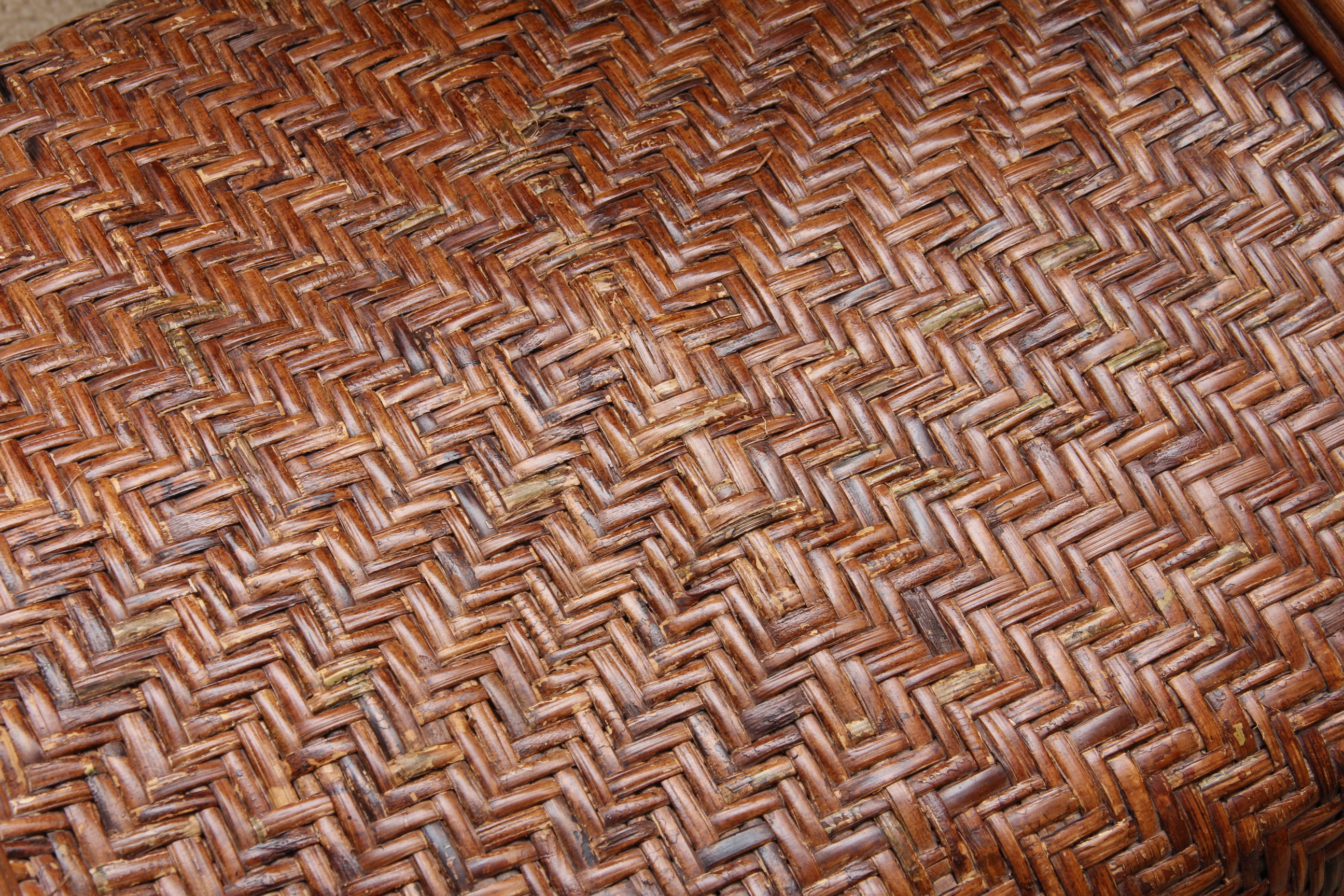 Pottery Barn Rattan "Malabar" Chair and Ottoman