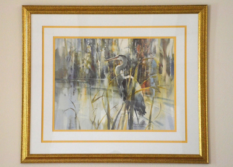 "Keeper of The Pond" by Brent Heighton Offset Lithograph