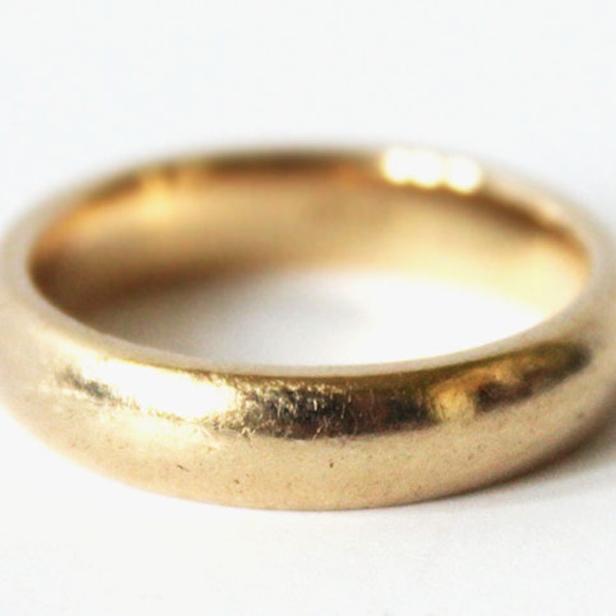 14K Yellow Gold Band Ring