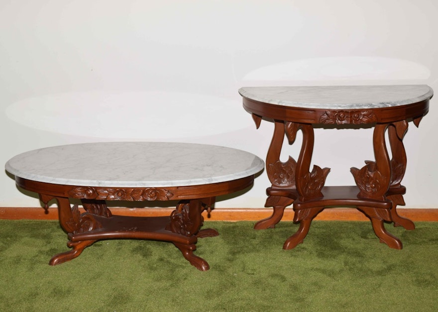 Victorian Marble-Top Tables