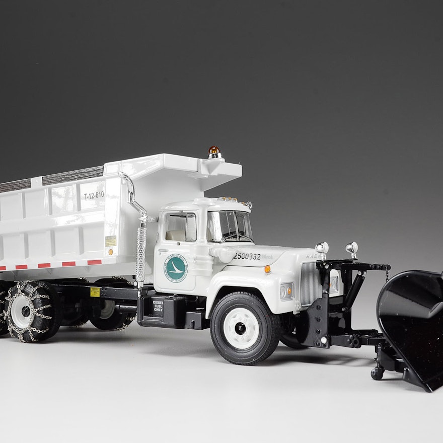 Mack R-Model Dump Truck With Plow