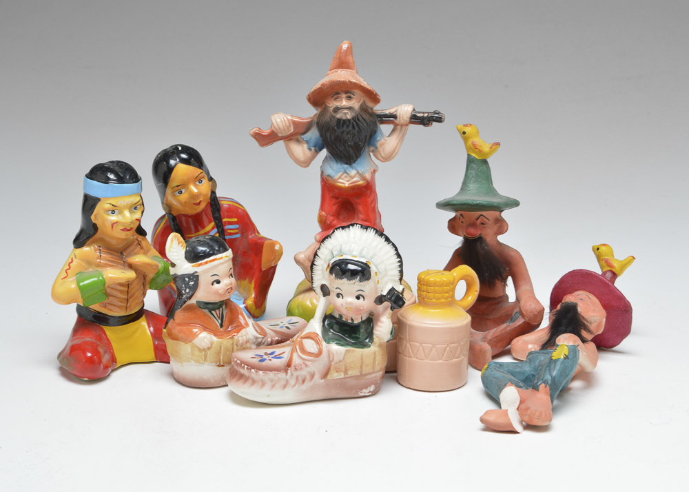Four Vintage Character Salt and Pepper Sets